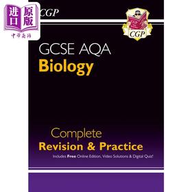 【中商原版】英国原版CGP教辅 New GCSE Biology AQA Complete Revision & Practice 新版 GCSE 生物学 AQA 完整复习和实践