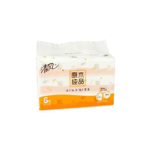 清风 660抽原木纯品抽纸 约300g/袋 商品图2