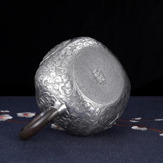 子佩集S999银【八宝祥瑞】提梁壶小茶壶公道杯摆件茶具套装【ZJ014】【ZJ015】【ZJ016】2311 商品图14