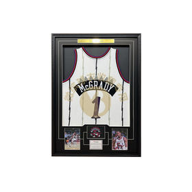 收藏系列 麦迪 猛龙队1号白色 亲笔签名球衣