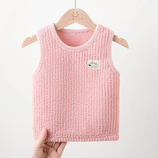 【两件/69.9！】儿童保暖背心加绒加厚秋季冬季秋冬女男马甲法兰绒宝宝童装，保暖又舒适，时尚又可爱，给孩子一份温暖的关爱。ry 商品图1