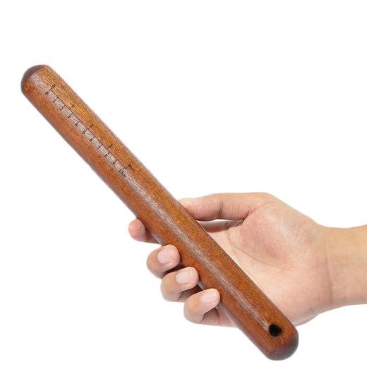 双枪红檀木擀面杖家用实木杆面棒面赶杖擀面棍饺子皮神器不粘大号 商品图4