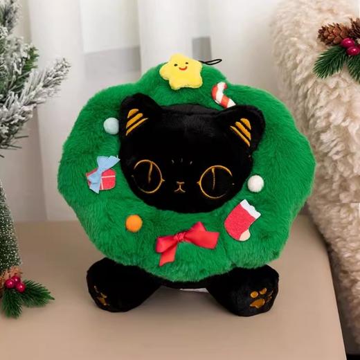 【2024圣诞限定】大英博物馆圣诞系列 盖亚·安德森猫和她的朋友们 圣诞花环毛绒挂件 商品图3