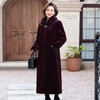 FW 2612妈妈水貂绒大衣过膝外套仿皮草加厚时尚外套 商品缩略图2
