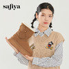 Safiya/索菲娅2023冬季潮酷铆钉厚底街头中筒加绒保暖雪地靴 SF3411A119 商品缩略图1