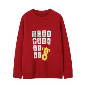 SOMESOWE 雀神麻将廓形毛衣[福利品]