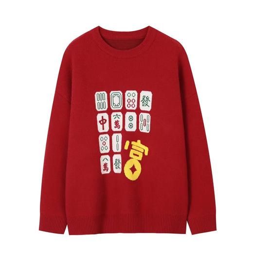 SOMESOWE 雀神麻将廓形毛衣[福利品] 商品图0