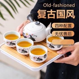 【喜气礼盒❗️主题瓷礼套装】功夫茶具套装 陶瓷侧把壶促销活动礼品结婚伴手礼礼盒 简约实用伴手礼新年礼盒年货礼盒