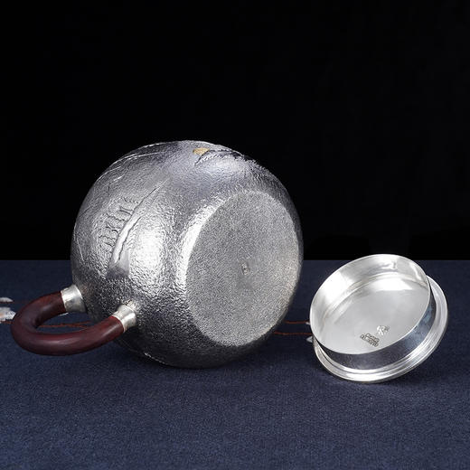 子佩集S999银【山林神秀】锤纹提梁壶小茶壶公道杯摆件茶具套装【HY005】【HY006】【HY007】2311 商品图10