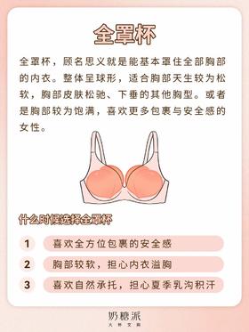 👇今天糖糖来给姐妹们分享一下可以怎么选内衣杯面～