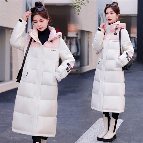 拼接撞色石墨烯羽绒服，连帽加厚90白鸭绒羽绒服HR-YJLY8070 商品图3