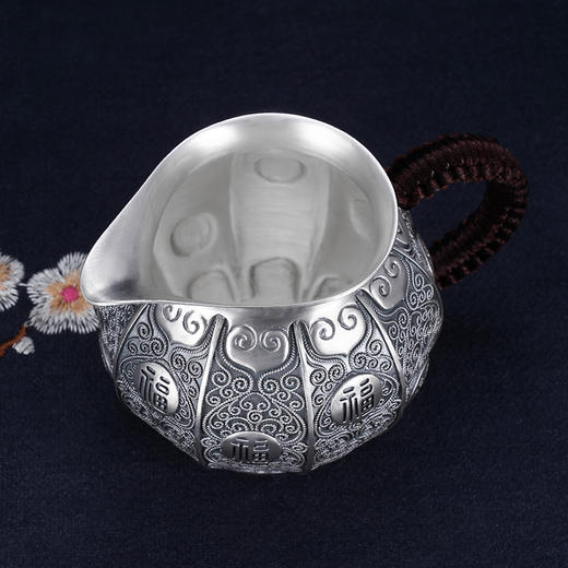 子佩集S999银【花丝福字】提梁壶小茶壶公道杯摆件茶杯摆件茶具套装【BX0020648】【BXYL002058503】【BXYL001027203】【BXYL001027303】2311 商品图9