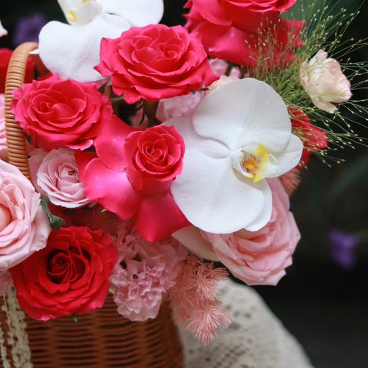 梦境花园（玫红色系手提篮） 商品图1