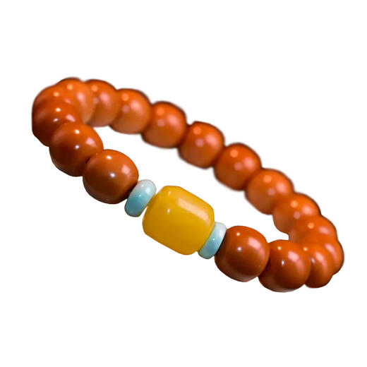 金丝猴头核桃桶珠手串10mm 商品图0