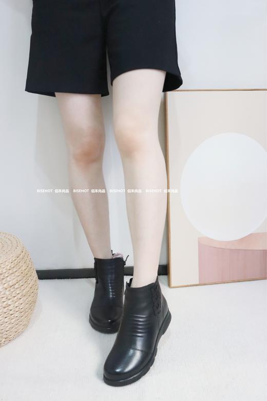 新品女士羊羔毛厚绒牛皮婆婆鞋963B35569（W） 商品图2