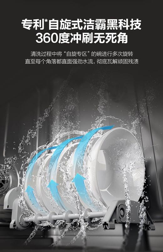 【DWQ10-SR3HWi】A.O.史密斯（10套）星棕色自旋式洁霸洗碗机 商品图1