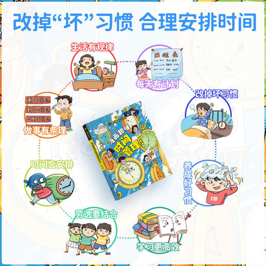 儿童趣味百科全书漫画版4-12岁幼儿园阅读书籍趣味漫画心理学漫画小学生时间管理安全保护启蒙书情绪社交力心理学绘本 商品图1