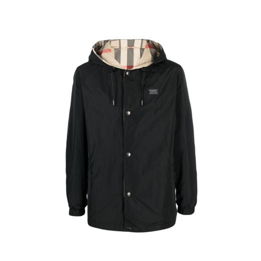 BURBERRY 巴宝莉 男士徽标连帽夹克外套 黑色 8044040 A1189 商品图0