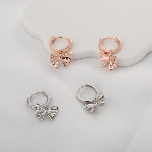 【宏艺珠宝】花心秘语·银s925耳饰 商品图2