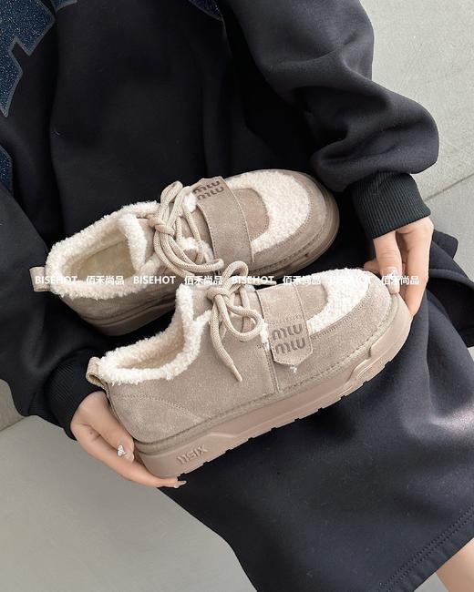 新品磨砂牛皮厚底百搭雪地靴938B35549（W） 商品图1