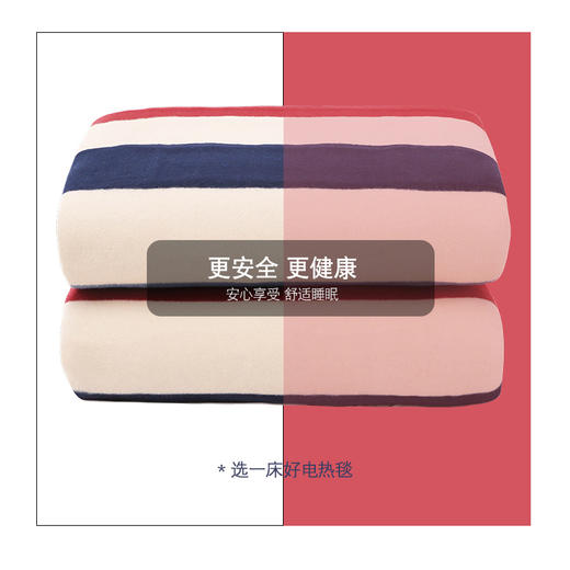 浪莎 调温型电热毯 经典条纹 智能双控 5挡调温 商品图6