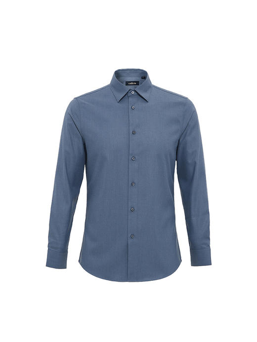 callisto蓝色莫代尔混纺长衬衫 FSSTL215C 商品图3