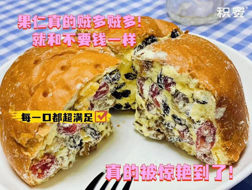 新疆塔城奶酪包/云朵夹子，硬核有料，纯手工制作，浓郁奶酪，馅料足，奶酪+黑加仑+蔓越莓+核桃仁，让你一口炫个够，不加白砂糖，不加色素，不加防腐剂的纯正俄罗斯风味塔城奶酪包，吃的就是美味，吃的就是健康！ 商品图0