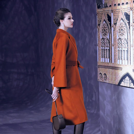 【伯妮斯茵】6C6133--双面呢羊绒大衣 商品图2