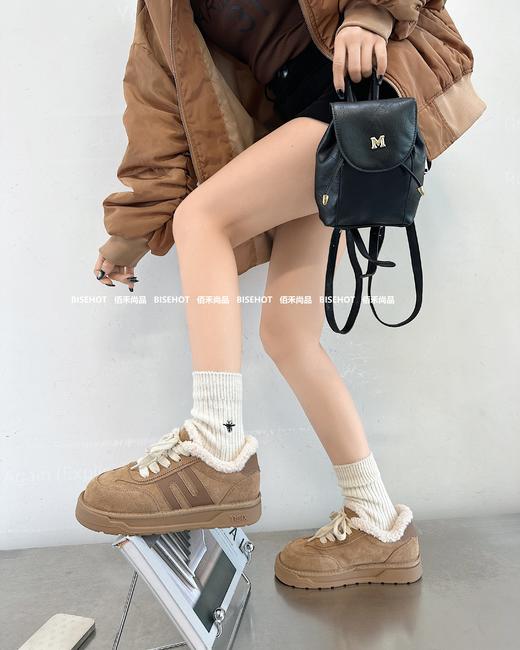 新品女士磨砂牛皮加绒厚底雪地靴938B35550（W） 商品图5