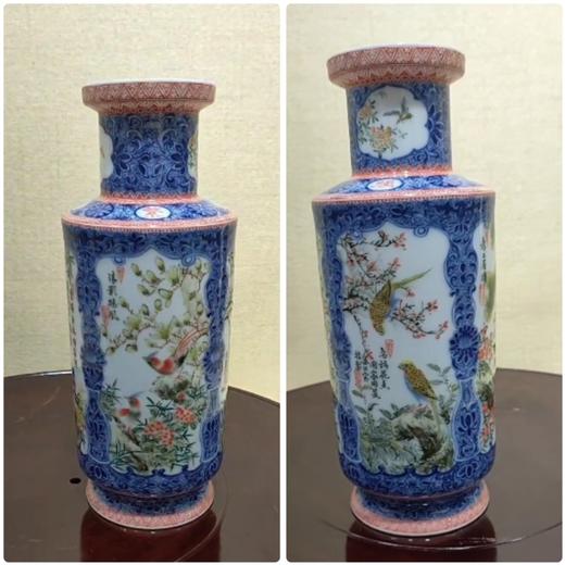 釉中彩爆竹瓶 商品图0