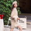 时尚羽绒服格纹真狐狸毛，短裙套装白鸭绒两件套HR-YJ8095 商品缩略图3