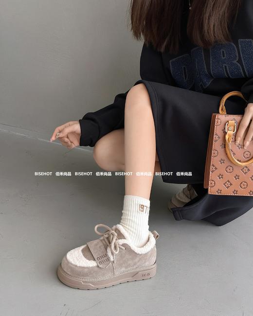 新品磨砂牛皮厚底百搭雪地靴938B35549（W） 商品图3