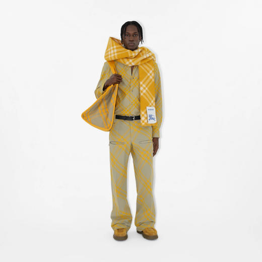 BURBERRY 巴宝莉 男士格纹棉质长袖衬衫 格子 8079165 B7363 商品图1