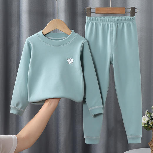 【柔软舒适！儿童德绒保暖套装】儿中大童秋衣秋裤男童女童内衣家居服宝宝打底童装，多色选择，满足不同需求，给宝宝一个元气满满的冬天。ry 商品图2