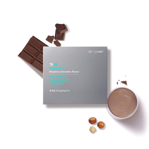 【预售 急单慎拍】如新华茂美代纤奶昔蛋白固体饮料（浓情榛巧味）675g（45g*15袋） 原价695元 商品图0