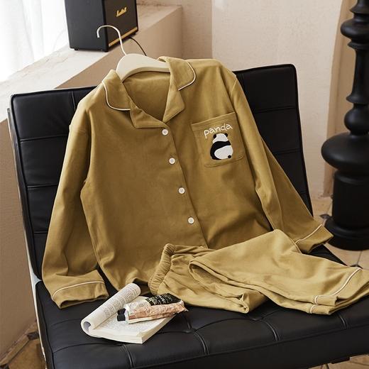 男女士秋冬发热双面德绒睡衣套装 贴肤即暖家居服 薄绒保暖 商品图3