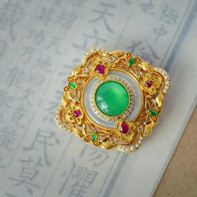 龢盒原创 步步生香 冰‮翡绿‬翠‮蛋大‬面‮丹牡‬花‬香囊