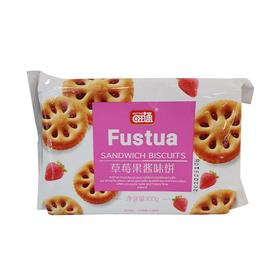 旺通 果酱夹心饼（草莓味） 100g/包