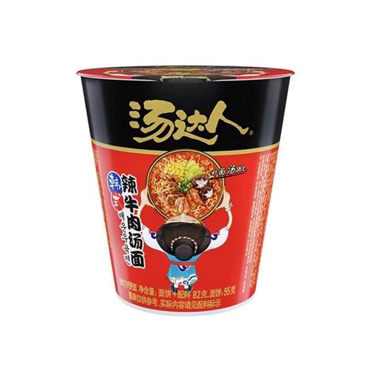 汤达人 辣牛肉味汤面 82g/桶 商品图2