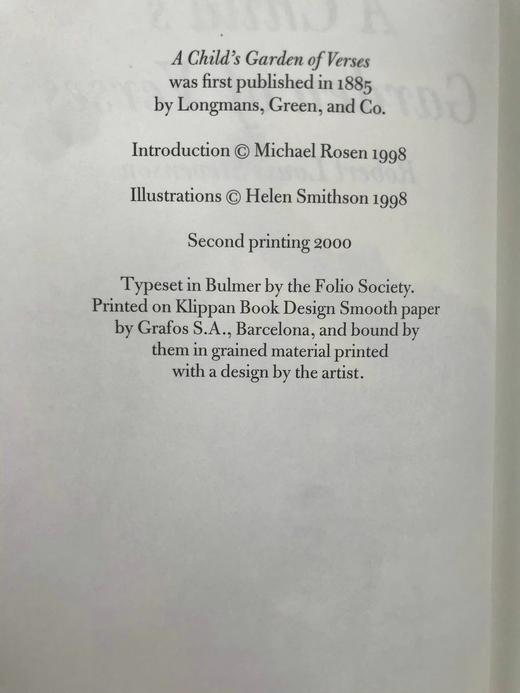 史蒂文森《童诗花园》（2000） 数十幅插图 精装18开带书匣 商品图3