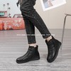 新品女士牛皮一脚蹬宽松版型增高女矮靴803B35576（W） 商品缩略图5