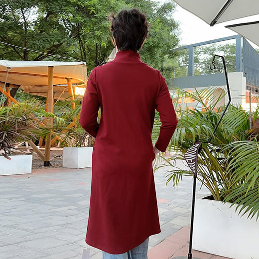 SAINT L’UCK/圣媛女装立领秋冬中长款连衣裙SA319L07 商品图2