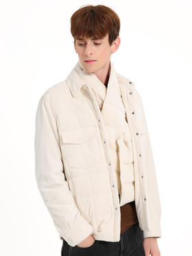 callisto白色鹅绒超细纤维羽绒服 FSFED051C