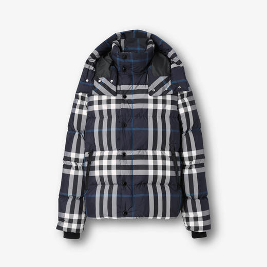 【一】BURBERRY 巴宝莉 男士格纹连帽羽绒服 格子 8059212 B3421 商品图0