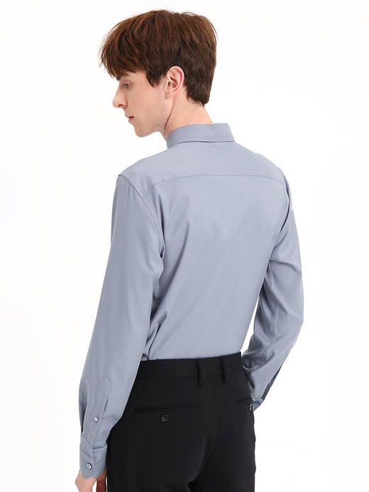 callisto灰色莫代尔混纺长衬衫 FSSTL215C 商品图1