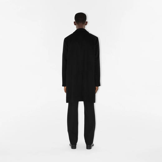 BURBERRY 巴宝莉 男士帕丁顿版型 – 中长款羊绒混纺轻便大衣 黑色 8058131 A1189 商品图3