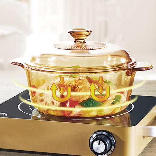 康宁3.5L+1L（2件套）VSD-35-E-CL/LN/ZK+VSP-1R-E/LN/ZK康宁养生锅套组 商品图6