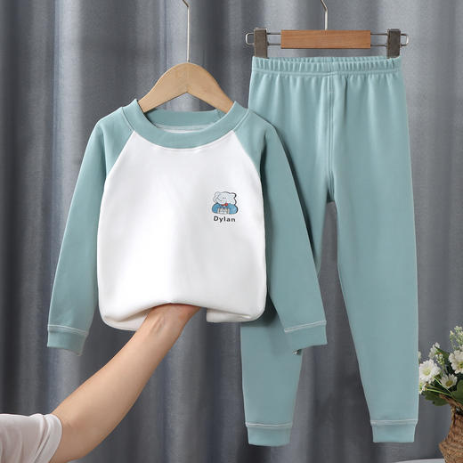 【柔软舒适！儿童德绒保暖套装】儿中大童秋衣秋裤男童女童内衣家居服宝宝打底童装，多色选择，满足不同需求，给宝宝一个元气满满的冬天。ry 商品图5