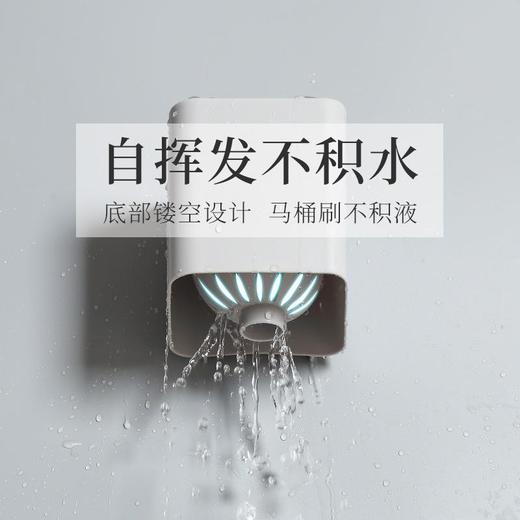 马桶刷家用塑料长柄马桶刷子免打孔壁挂落地带底座马桶刷清洁套装 商品图2