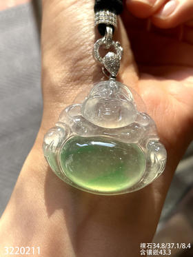 高冰飘翠佛公吊坠【3220211】具体价格微信咨询